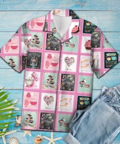 Baking Lover Pink Unique Design Hawaiian Shirt- For men and women - Fanshubus