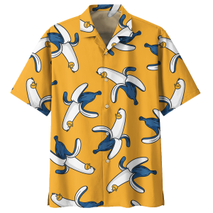 Banana Duck Hawaiian Shirt (1)- For men and women - Fanshubus