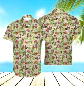 BASSET HOUND HAWAIIAN SHIRT