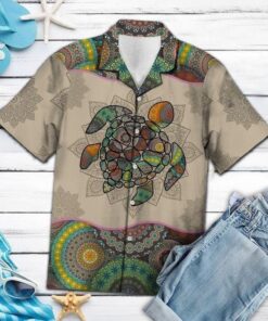 Beach Shirt Find Turtle Mandala Hawaiian Shirt .