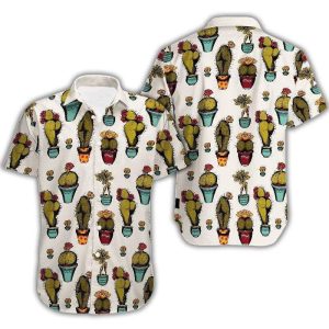 Beach Shirt Get Now Hawaiian Aloha Shirts Cactus Body- For men and women - Fanshubus