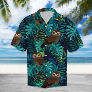 Beach Shirt Get Now Owl Hawaiian Shirt .