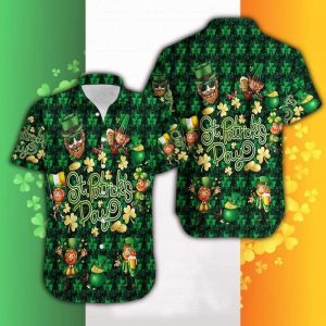 Beach Shirt Hawaiian Aloha Shirts St PatrickS Day Irish Blessing- For men and women - Fanshubus