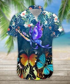 Beach Shirt High quality Butterfly Hawaiian Shirt