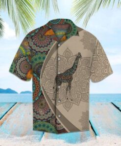 Beach Shirt High quality Giraffe Hawaiian Shirt- For men and women - Fanshubus