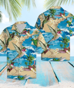 Beach Shirt High quality Hummingbird Hawaiian Shirt- For men and women - Fanshubus