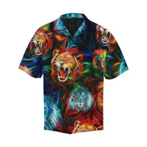 Beach Shirt Order Hawaiian Aloha Shirt Magic Multicolor Lion- For men and women - Fanshubus