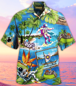 Beach Shirt Shop Amazing Astronaut Hawaiian Shirt- For men and women - Fanshubus