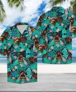 Beach Shirt Shop Bee Tropical Hawaiian Shirt .