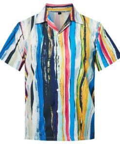 Beach Shirt Shop MenS Hawaiian Shirt Stripe .