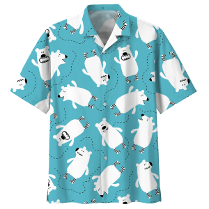 Bear Hawaiian Shirt (3)- For men and women - Fanshubus