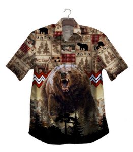 Bear Hunting Hawaiian Shirt- For men and women - Fanshubus
