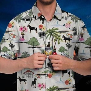 Beauceron Hawaiian Shirt Hawaii Beach Retro - Fanshubus
