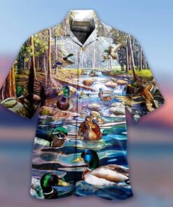 Beautiful Mallard Hawaiian Shirt - For Men and Women - Fanshubus