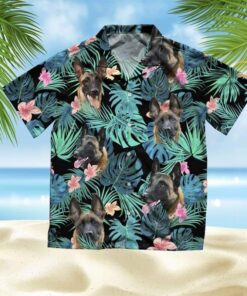 Belgian Malinois - Summer Leaves - Hawaiian Shirt - For Men and Women Fanshubus