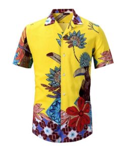 Big BirdYellow Awesome Design Unisex Hawaiian Shirt- For men and women - Fanshubus