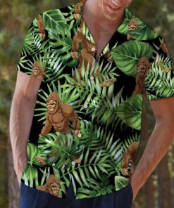 Bigfoot Green Amazing Design Hawaiian Shirt- For men and women - Fanshubus