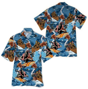Bigfoot Hawaiian Shirt (3)- For men and women - Fanshubus