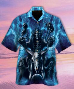 Biker The Death Hawaiian Shirt- For men and women - Fanshubus