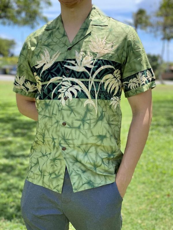 Bird Of Paradise Green Unique Design Hawaiian Shirt- For men and women - Fanshubus