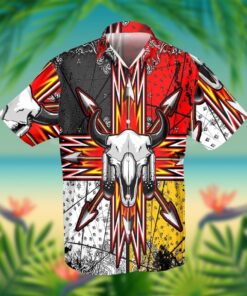 Bison Arrow Native Hawaiian Shirt - For Men and Women - Fanshubus