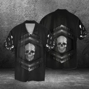 Black Skull Special Design 3D Full Print Hawaiian Shirt Shirt- For men and women - Fanshubus
