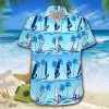 Blue Wave Windsurfing Palm Tree Unisex Hawaiian Shirts- For men and women - Fanshubus
