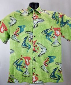 Boomerang Green Nice Design Hawaiian Shirt- For men and women - Fanshubus