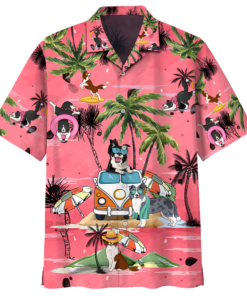 Border Colli Summer Beach Hawaiian Shirt K- For men and women - Fanshubus