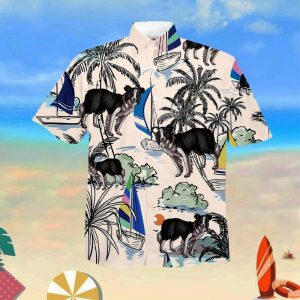 Border Collie Summer Beach Hawaiian Shirt - For Men and Women - Fanshubus