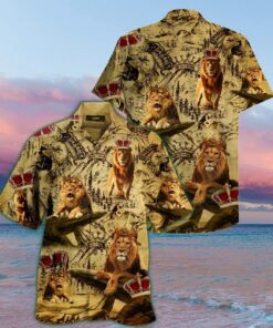 Born To Be A King Hawaiian Shirt - For Men and Women - Fanshubus