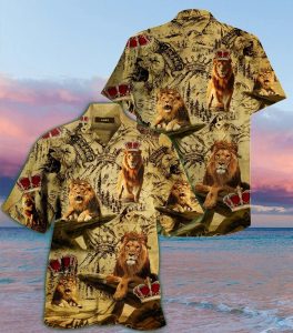 Born To Be A King Hawaiian Shirt - For Men and Women - Fanshubus