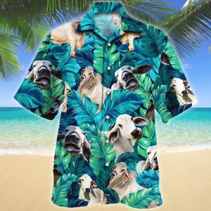 BRAHMAN CATTLE LOVERS HAWAIIAN SHIRT 401987- For men and women - Fanshubus