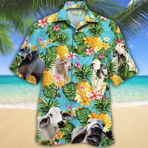 BRAHMAN CATTLE LOVERS HAWAIIAN SHIRT 956864