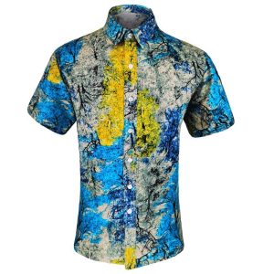 Branches Colorful Amazing Design Unisex Hawaiian Shirt- For men and women - Fanshubus