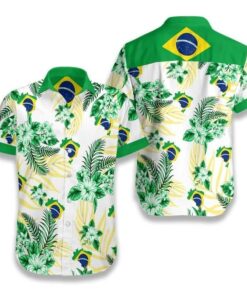 Brazil Proud Tropical Hawaiian Shirt