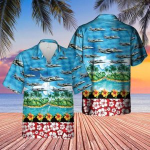 British Aerospace Harrier Ii Hawaiian Shirt- For men and women - Fanshubus