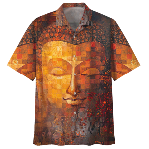 Buddha Hawaiian Shirt Royal (1)- For men and women - Fanshubus