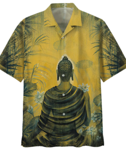 Buddha Hawaiian Shirt Sport Grey (2)- For men and women - Fanshubus