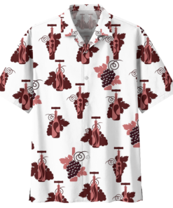 Bunch Of Grapes Red Wine Hawaiian Shirt- For men and women - Fanshubus