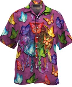 Butterfly Hawaiian Shirt (3)- For men and women - Fanshubus