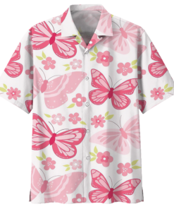 Butterfly Hawaiian Shirt (4) - For men and women - Fanshubus