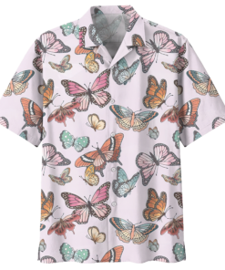 Butterfly Hawaiian Shirt (7) - For men and women - Fanshubus