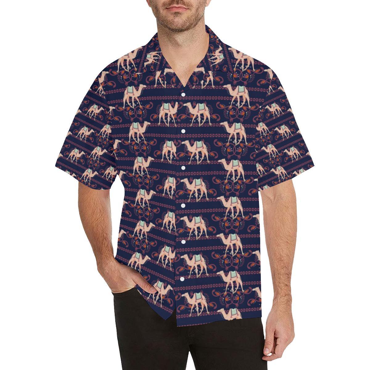 camel_pattern_mens_all_over_print_hawaiian_shirt_7788.jpg