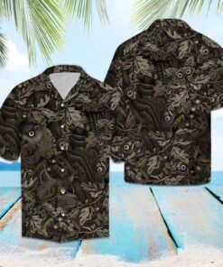 Camouflage Owl Butterfly Hawaiian Shirt | UniShirtex | Adult |- For men and women - Fanshubus