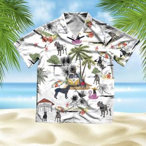Cane Corso Hawaiian Shirt Hawaiian Shirt Hawaii Beach Retro - Fanshubus