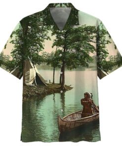 Canoeing Hawaiian Shirt (2)- For men and women - Fanshubus