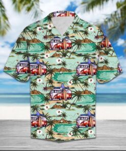 Caravan Beach Hawaiian Shirt - For Men and Women - Fanshubus