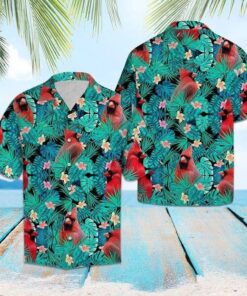 Cardinal Tropical Hawaiian Shirt - For Men and Women - Fanshubus