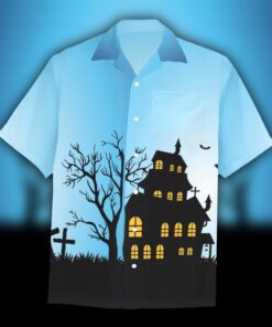 Castle Halloween Hawaiian Shirt- For men and women - Fanshubus